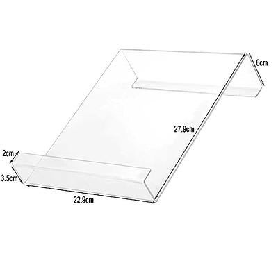 Acrylic Book Holder, Clear Book Stand for Display, Sturdy Open