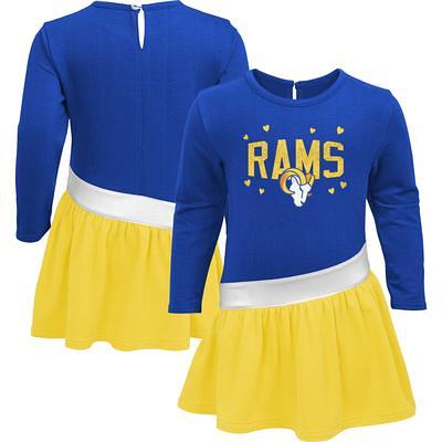 Women's Cream Los Angeles Rams Ethereal Sweater Knit Long Sleeve T-Shirt