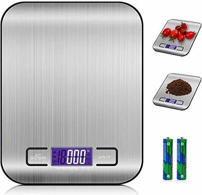 Food Scale, CHWARES Rechargeable Kitchen Scale with Trays 3000g/0.1g, Small  Scale with Tare Function Digital Scale Grams and Ounces for Weight Loss,  Dieting, Baking, Cooking, Meal Prep, Coffee, Red - Yahoo Shopping