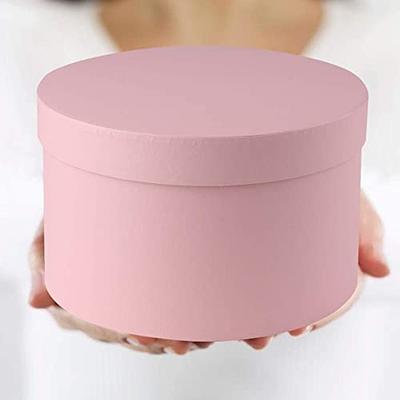 Round Gift Boxes with Lids Set of 4 Pink Gift Box Assorted Sizes