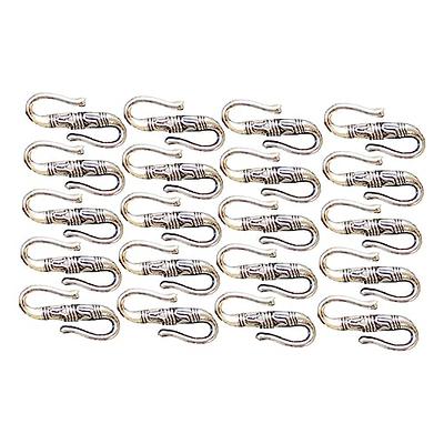 SEWACC 20pcs Tibetan Silver Accessories s Buckle Finger Ring Bracelet Charm  Bracelets Silver Charm Bracelet Retro Jewelry s Hook S Shape Hooks  Accessories S Hook Clasp Jewelry Connector - Yahoo Shopping