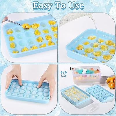 Round Silicone Ice Cube Mold Ball Maker Customized Whisky Reusable Trays  Bpa Free Ice Mould With Removable Lids Mold Ball