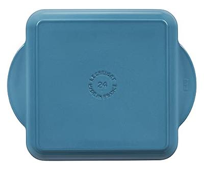 Le Creuset Enameled Cast Iron Square Griddle Pan, 9.5-Inches, Caribbean