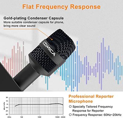 comica HRM-C Omnidirectional Dynamic Microphone, Handheld Interview  Microphone with XLR Cable, Vocal Mic for Recording, Speech, Stage,  Presentation