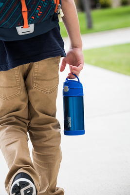 Thermos FUNtainer Vacuum Insulated Stainless Steel Straw Water Bottle, 12oz  - Blue / Green