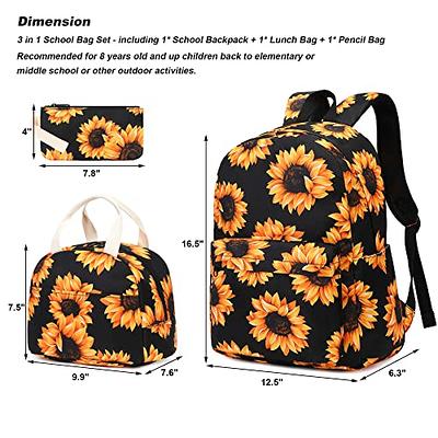 Daisy Flowers Backpack Travel Daypack School Bookbag for Teen Girls