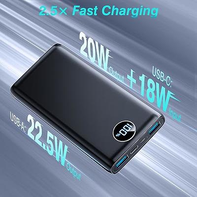 Taegila Portable Charger iPhone 15 Android USB C Power Bank 5000mAh, Mini  Battery Pack with Built-in Cable & LCD Display for iPhone 15/15 Plus/15  Pro/15 Pro Max, Samsung S22/23 Series, Huawei 