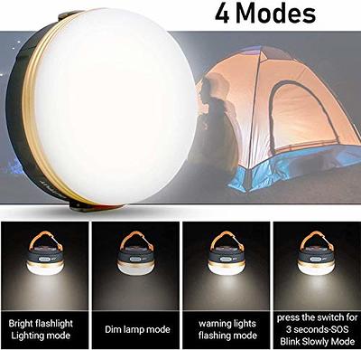 4 Pack Camping Lantern, Rechargeable LED Lanterns, Solar Lantern Battery  Powered Hurricane Lantern Flashlights with 3 Powered Ways & USB Cable for  Emergency, Power Outage, Hurricane Supplies,Gold 