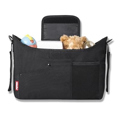 Momcozy Stroller Organizer, with 2 Non-Slip Stickers and 2 Large Capacity  and Detachable Mesh Bags, Fits All Strollers Like Britax, Uppababy, Baby