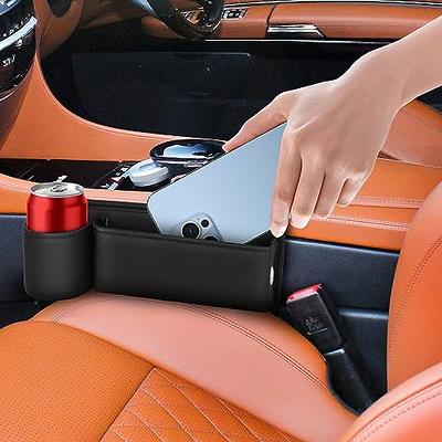 Car Seat Crevice Stopper, Leather Texture Car Seat Crevice Gaap Filler,  Portable Car Filler Between Seats, Automotive Gaap Stopper With Reduce Seat