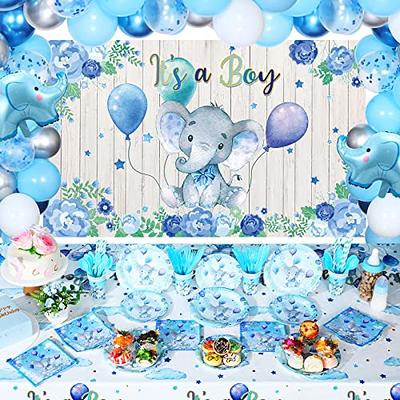 Junkin 237 Pcs Elephant Theme Baby Shower Party Decorations