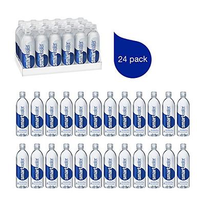 smartwater vapor distilled premium water bottles, 1 Liter, 6 Pack