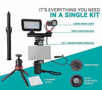 iVlogger | iPhone Vlogging Kit W/ Tripod, Mic, Light, More | Movo