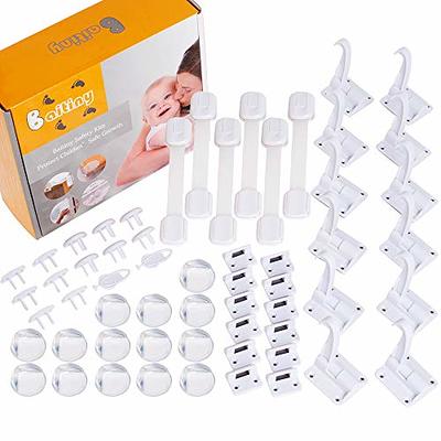 Eco-Baby Proofing Kit - 40-Piece Baby Safety Kit w/Magnetic Cabinet Locks,  Outlet Covers, Lock Straps for Drawers & More - All-In-One Baby Proof