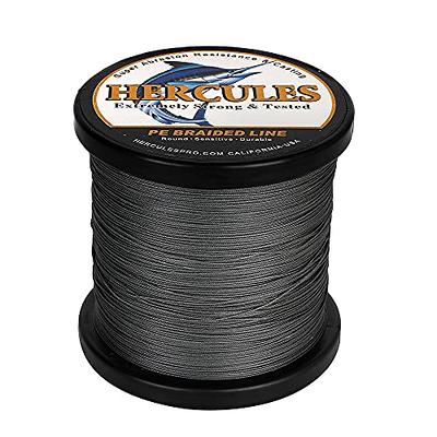  HERCULES Super Strong 300M 328 Yards Braided Fishing Line 10  LB Test For Saltwater Freshwater PE Braid Fish Lines 4 Strands - Green, 10LB