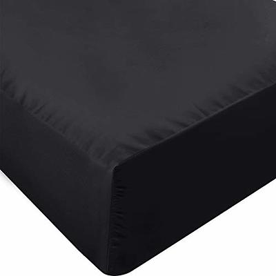 Twin Fitted Sheet Only - Premium 1800 Super Soft & Cozy Microfiber,  Wrinkle, Fade, Shrinkage Resistant Deep Pocket Twin Size Fitted Bottom  Sheet, Dark