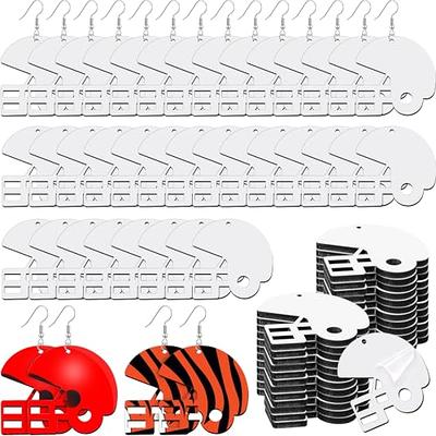  Tondiamo 300 Pcs Sublimation Earring Blanks Bulk Double  Sided Sublimation Blanks Products Silver Earring Hooks Unfinished Jump  Rings For Women DIY Making Christmas Halloween Decoration