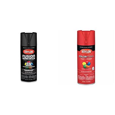 Krylon Fusion All-In-One Matte Black Spray Paint and Primer In One