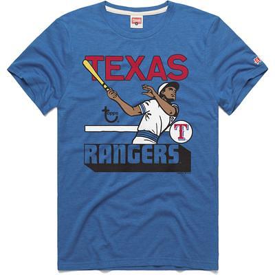 Men's Homage x Topps Royal Texas Rangers Tri-Blend T-Shirt - Yahoo Shopping