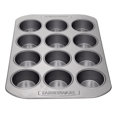 The Pioneer Woman 12-Cup Nonstick Aluminized Steel Muffin Pan, Champagne, 2  Count