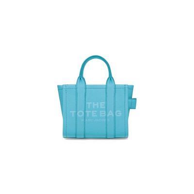 Marc Jacobs The Leather Micro Tote Bag Pool in Full Grained Leather with  Ruthenium-tone - US