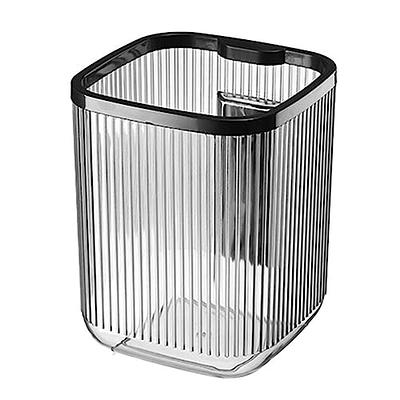 Glad XL Trash Can, Plastic Step-on Kitchen Trash Can, with Clorox Odor  Defense, Black