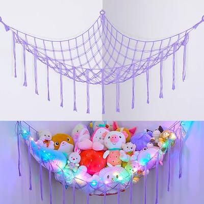 Stuffed Animal Storage Net Hammock,Walls And Ceiling Hanging Net Hanging Stuffed  Animal Holder Corner Toy Storage Organizer Plush Toy Net Display Storage  Network for Kid Room Bedroom Playroom - Yahoo Shopping