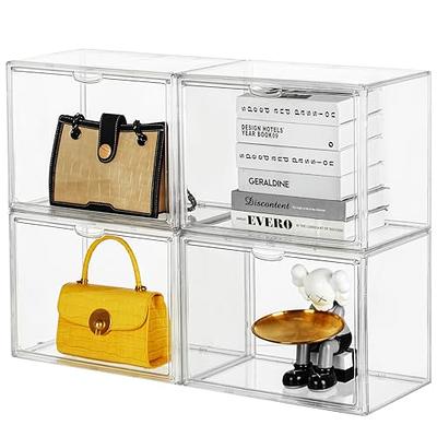 Bag Storage Luxury Transparent Display Storage Box Bag Holder Rack Dust  Proof Home Organization and Storage Organizer Stackable