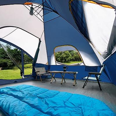 UNP 6 Person Camping Tent with Screen Porch, Family Dome Tent for