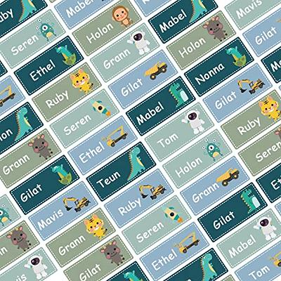 Personalized Name Labels for Kids Daycare, Clothing & Items (50), Self-Adhesive Name Tags (1.2” x 0.5”), Waterproof Stickers, Perfect for Clothes