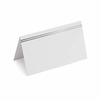 50-Pack Place Cards for Weddings – Elegant Name Cards for Table Setting –  Pre-Folded & Tented Table Place Cards – with 200 Self-Adhesive Meal Choice