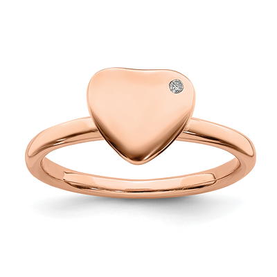 Rose Gold Sliver Two-tone Hollow Heart Rings For Women Fashion Jewelry  Bridal Promise Ring - Walmart.ca