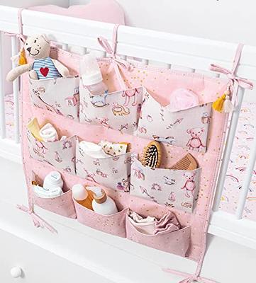 Pazar Kapısı Diaper Caddy- Baby Nursery Crib Organizer- Bedside