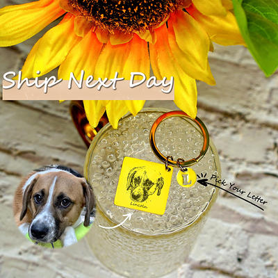 Custom Pet Projection Memorial Keychain with Your Pet Photo as Gift for  Loss of Pet