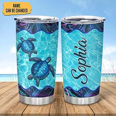 Sea Turtle 20 oz Tumbler W/ Lid & Straw