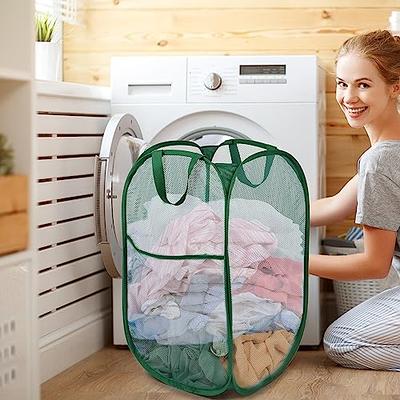 Large Collapsible Laundry Basket Hamper with Easy Carry  Handles,Freestanding Clothes Hampers for Laundry, Bedroom, Dorm, Towels,  Toys, 75L