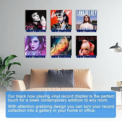 SOMOLUX Vinyl Record Shelf Wall Mount, Acrylic Album Record Holder Wall  Mount for Display Listening Records Collection and Decoration 6 Pack 7''  Black - Yahoo Shopping