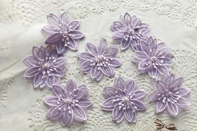 Vintage Embroidered Flower Patches Iron on Sew On, Pink/purple/yellow Rose  Pansy and Tansy Patch France Stamps Applique 