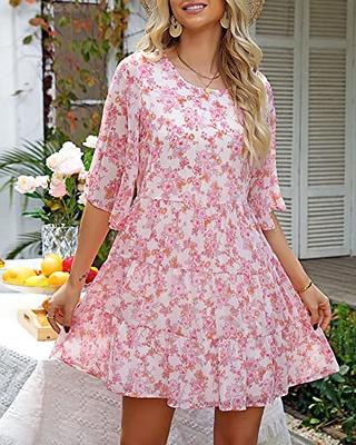 HUHOT Summer Dresses for Women 2024 Spring Dress Summer Midi Dress