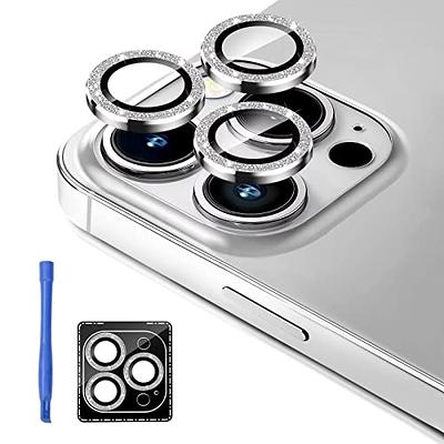 Fewdew [3+1] for iPhone 14 Pro Max/iPhone 14 Pro Camera Lens Protector, 9H  Tempered Glass [Anti Scrach] [Ultra HD] Metal Individual Ring Camera Screen