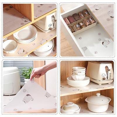 Drawer Liners EVA Anti-slip Kitchen Shelf Liner Drawer Mat Tableware Mat  Cabinet Liner for Kitchen Shelves Drawer Table mat