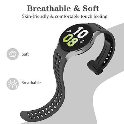 Silicone Band for Galaxy Watch 46mm, Black Mobile Accessories - ET