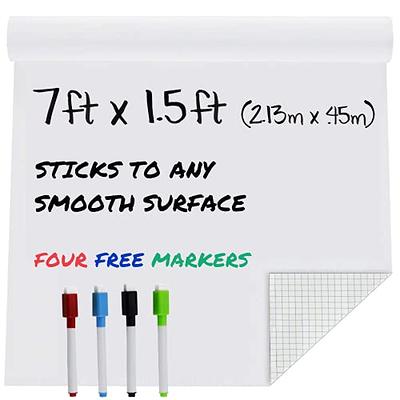 Dry Erase Sticker for Wall, White Board Stickers, 4' X3