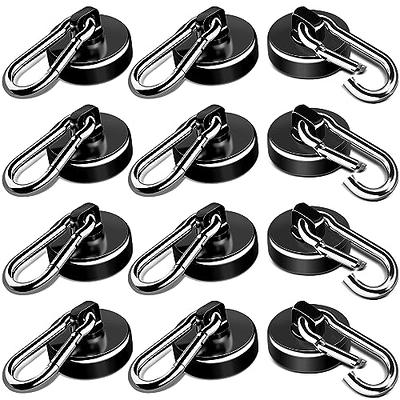 LOVIMAG Strong Magnetic Hooks, 70LBS Magnetic Hooks Heavy Duty Strong  Neodymium Magnets with Carabiner Hook, Magnet Hooks with Swivel for  Kitchen, Hanging, Cruise, Grill, Refrigerator - 12 Pack Black - Yahoo  Shopping