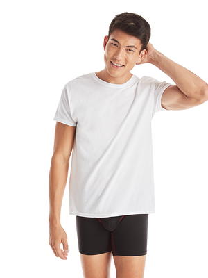 Hanes Men's Long Sleeve 4pk Comfort Soft Crewneck T-shirt : Target