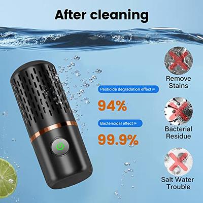 Fruit and Vegetable Washing Machine, Fruit and Vegetable Cleaner Device,  Kitchen Gadget Food Purifier for Deep Cleaning Fruits, Vegetables, Rice,  Meat and Tableware (Black) - Yahoo Shopping