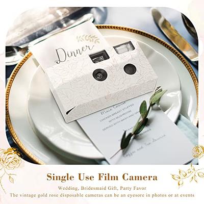 16 Pack Disposable Cameras for Wedding, 34mm Single Use Film Camera Bulk  Disposable Cameras with Flash for Weddings, Anniversary, Baby Shower,  Travel