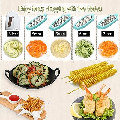 Clearance Spiralizer Vegetable Slicer,Handheld Spiralizer Peeler, Zucchini  Spaghetti Pasta Maker