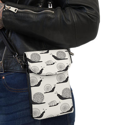 Check Print Phone Crossbody Bag - Universal Thread™ Black