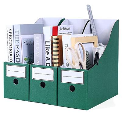 komstuon Magazine File Holder(6 Pack), Cardboard Magazine File Holder,Document  Organizer,Desk File Organiser For School, Office, Home Magazine File  Storage - Yahoo Shopping